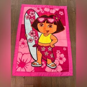 Y2K 2008 Dora the explorer play‎ blanket indoor/outdoor